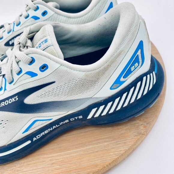 Brooks Adrenaline GTS 23 Running Shoes Womens 9 Gray Mesh Trainers Sneakers - Picture 8 of 16